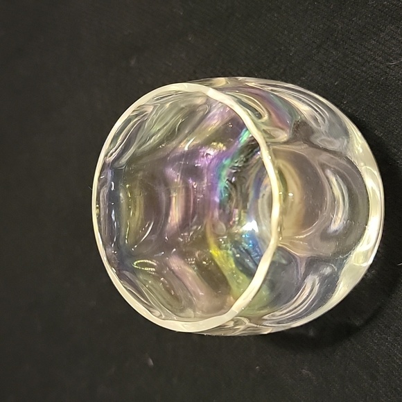 West Virginia Glass MCM Iridescent Optic Small Glasses - Picture 4 of 6